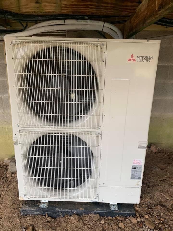 Mitsubishi Electric outdoor heat pump condenser